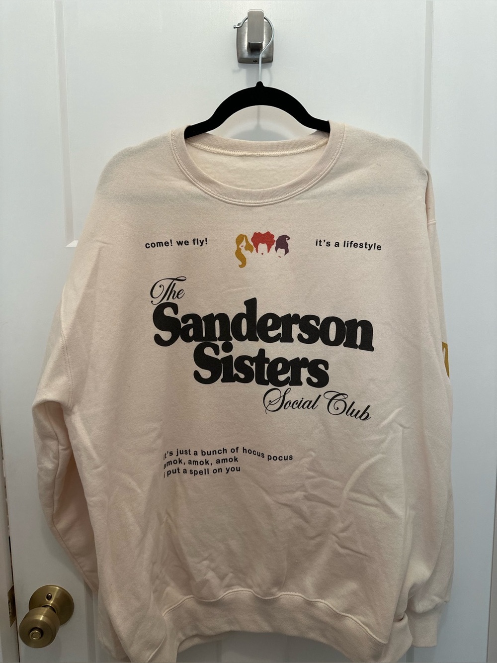 The Sanderson Sisters Social Club Sweatshirt - Cream